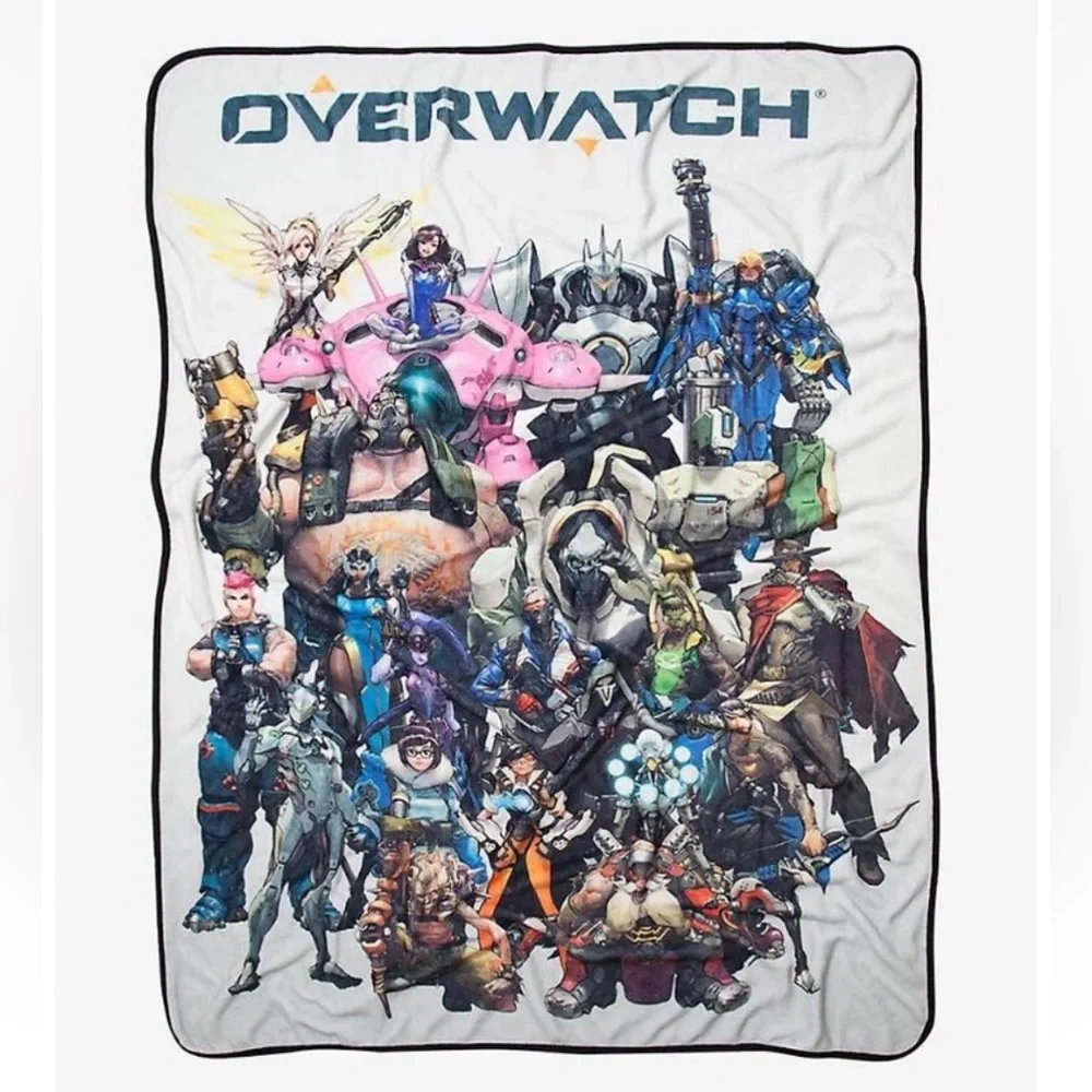 OVERWATCH Comforter Pillow Cases Throw Bundle Bedding Set Full Queen Hot Topic